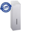 MERIDA STELLA multiflat toilet paper dispenser, holds up to 675 toilet paper sheets, matt steel